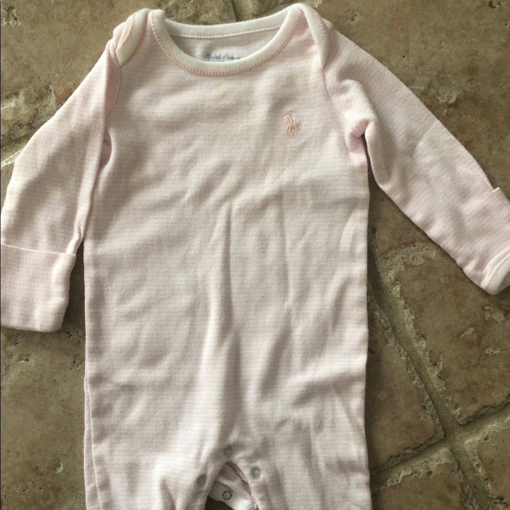 Infant Girl Pink Ralph Lauren one-piece 3 mo